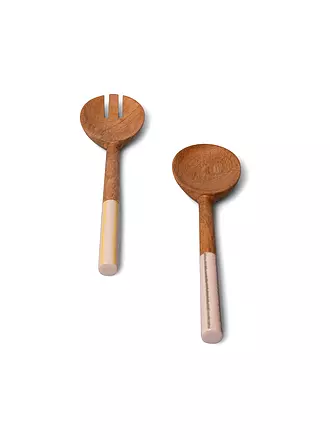 FYNCH-HATTON | Salatbesteck 2tlg. KISHA Elephant Grey | gelb
